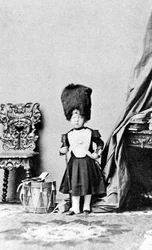 Der Prinz Imperial in der Uniform eines Trommlers der Grenadier Guards, ca. 1860